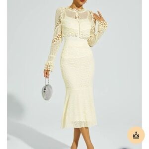 Catchall Cream Skirt Set